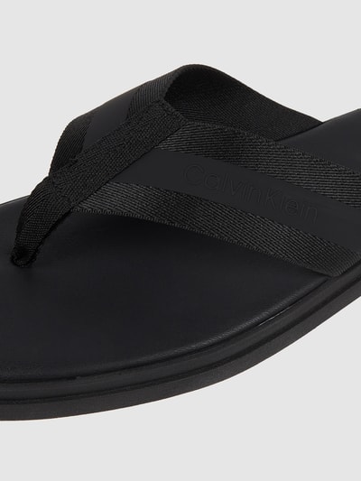 CK Calvin Klein Zehentrenner aus Textil Schwarz 2