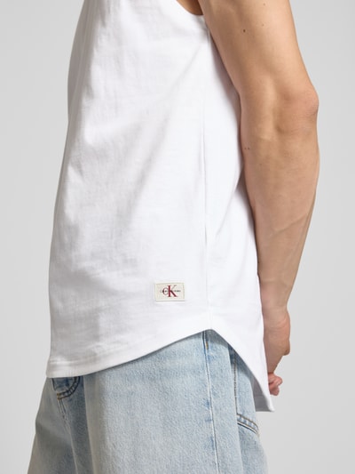 Calvin Klein Jeans Tanktop mit Rundhalsausschnitt Weiss 3