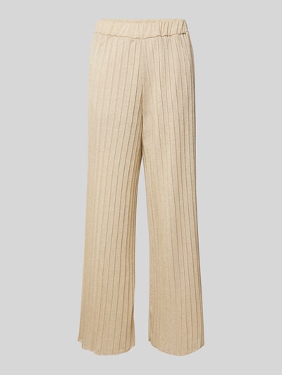 ZABAIONE Stoffen broek met verkorte pasvorm Beige - 1