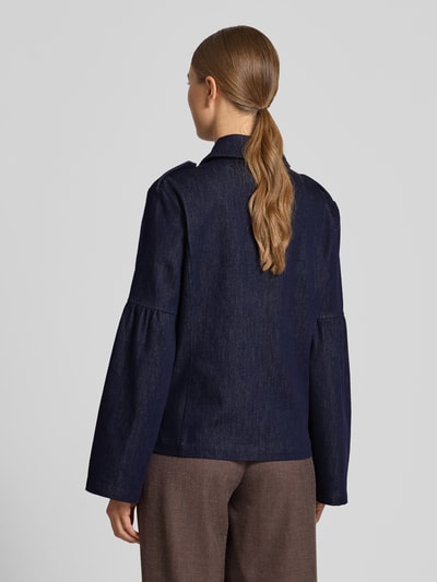 Neo Noir Jack met borstzakken, model 'Jaynor Denim' Donkerblauw - 5