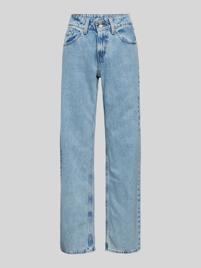 Levi's® Straight leg jeans met riemlussen, model 'SUPERLOW' Lichtblauw - 2