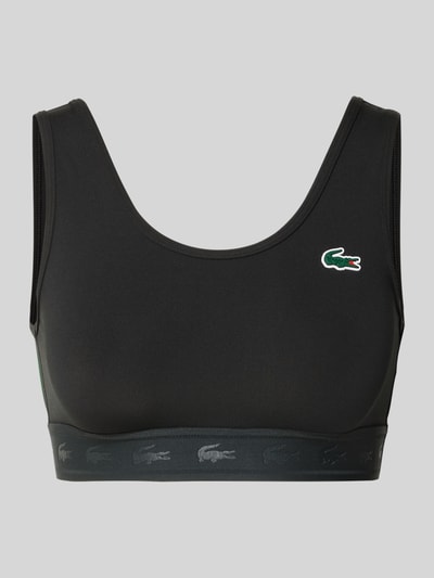 Lacoste Sport Sport-BH mit Logo-Patch Black 1