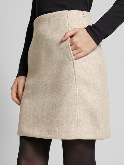 Vero Moda Mini-Rock mit hoher Taille Modell 'FORTUNEALLISON' Beige 3