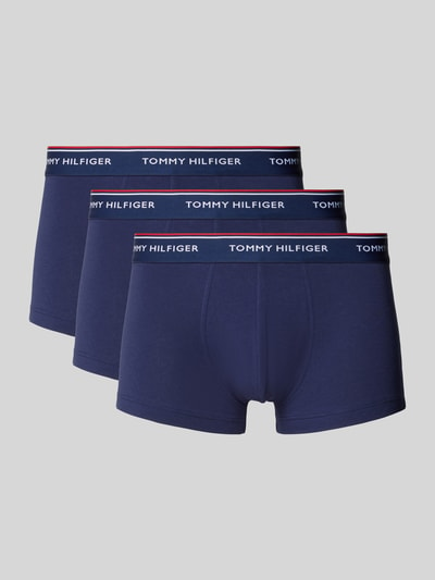 Tommy Hilfiger Obcisłe bokserki z elastycznym paskiem z logo w zestawie 3 szt. Granatowy 1