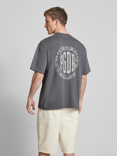 Pegador Oversized T-Shirt mit Label-Print Modell 'SYMEN' Hellgrau 5