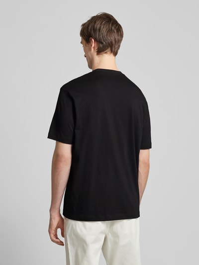 ARMANI EXCHANGE T-Shirt mit geripptem Rundhalsausschnitt Black 5