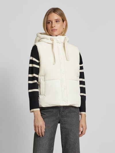 OPUS Gilet met teddybont, model 'Windus' Offwhite - 4