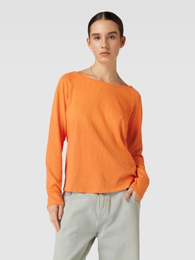 Marc O'Polo Denim Longsleeve in melierter Optik Orange 4