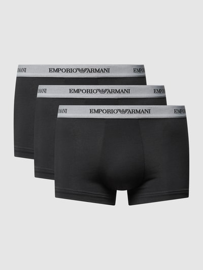 Emporio Armani Obcisłe bokserki w zestawie 3 szt. Czarny 2