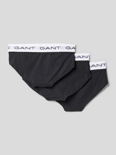 Gant Slip mit elastischem Logo-Bund im 3er-Pack Black 3