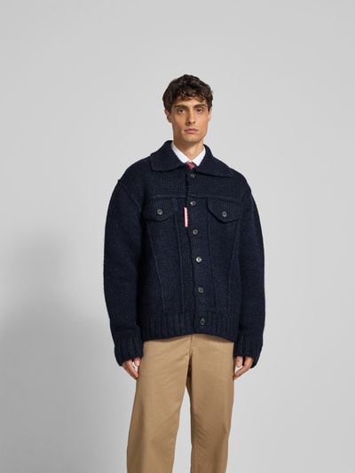 Dsquared2 Strickjacke mit Knopfleiste Dunkelblau 4