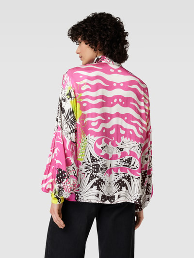 miss goodlife Overhemdblouse met all-over motief Felroze - 5