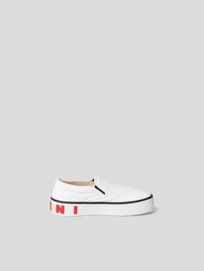 Marni Slip-On-Sneaker mit Label-Prägung Weiß 5
