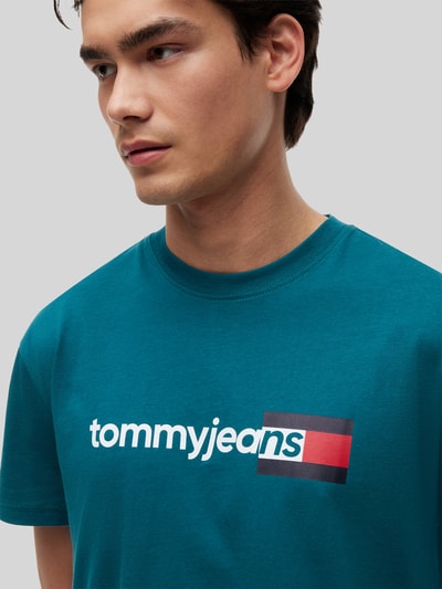 Tommy Jeans Regular Fit T-Shirt aus reiner Baumwolle Petrol 3