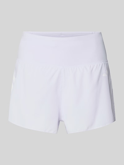 Productfoto, lichtpaarse regular fit sportshorts met logoprint, model 'ADI365/// 2i1 W' van adidas Training, gladde stof