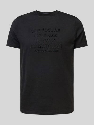 Karl Lagerfeld T-Shirt mit Label-Detail Black 1