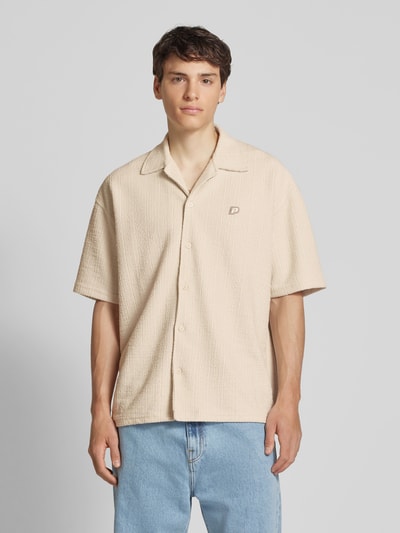 Pegador Regular fit vrijetijdsoverhemd met labelstitching, model 'LIBCO' Offwhite - 4