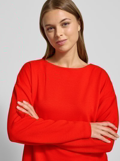 Jake*s Casual Longsleeve mit Rundhalsausschnitt Kirsche 3