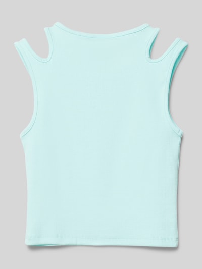 s.Oliver RED LABEL Cropped Tanktop in Ripp-Optik mit Cut Outs Mint 3