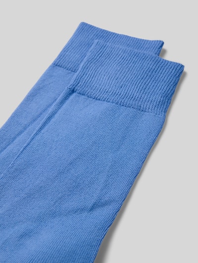 Falke Sokken met labelprint Aquablauw - 2