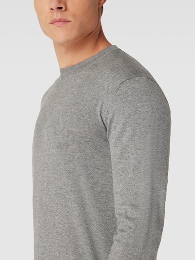 Esprit Collection Gebreide pullover met ribboorden Lichtgrijs - 3