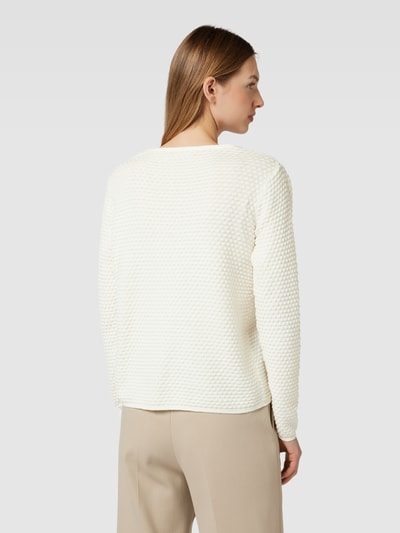 FREE/QUENT Strickpullover mit Strukturmuster Modell 'Dodo' Offwhite 5