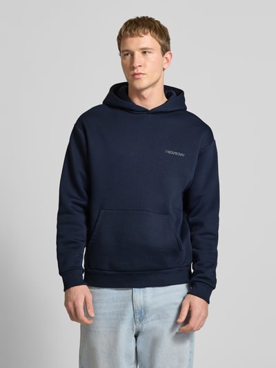 REVIEW Regular Fit Hoodie mit Logo-Print Marine 4