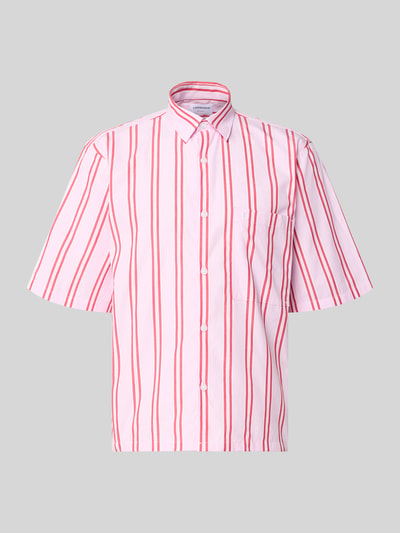 Lindbergh Regular Fit Freizeithemd mit Kentkragen und Brusttasche Pink 2