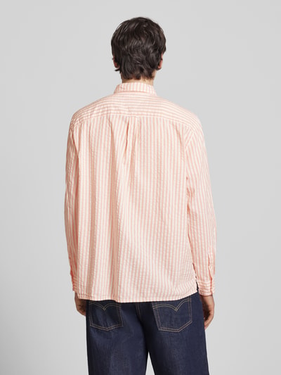 Tommy Jeans Relaxed Fit Freizeithemd aus Baumwoll-Modal-Mix Orange 5