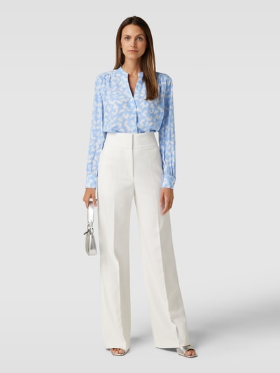 BOSS Zijden blouse met all-over print, model 'BANORA' Lichtblauw - 1