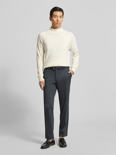 JOOP! Collection Straight fit stoffen broek van viscosemix, model 'Bennet' Donkerblauw - 1