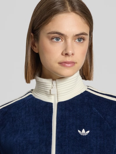 adidas Originals Sweatjack met opstaande kraag en labelstitching Donkerblauw - 3