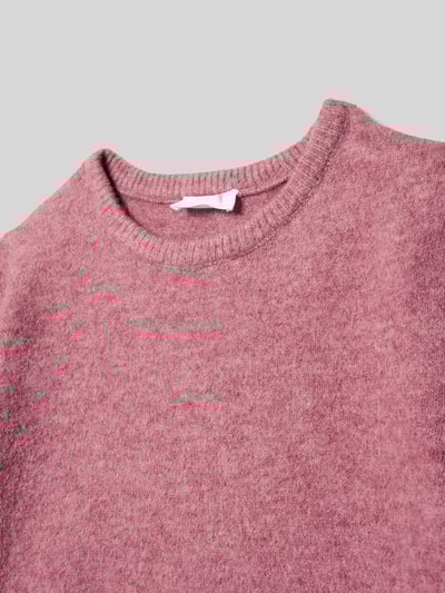 Mango Strickpullover mit Rundhalsausschnitt Modell 'agnes' Rosa 2