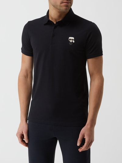 Karl Lagerfeld Poloshirt met stretch in donkerblauw online kopen P C