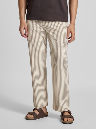 JAKE*S STUDIO MEN Sweatpants mit elastischem Bund Mittelbraun 4
