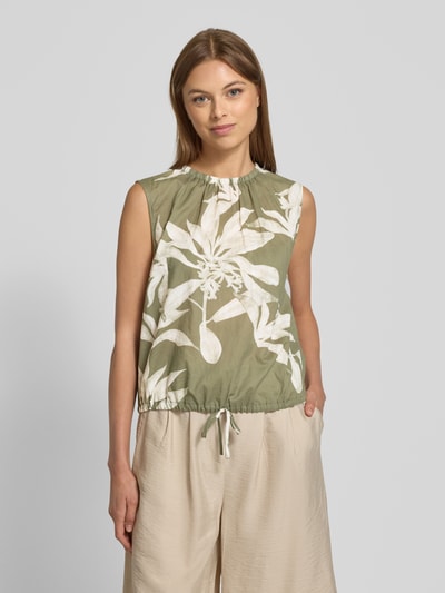 Marc O'Polo Cropped Blusentop aus leichtem Baumwoll-Voile Lind 4