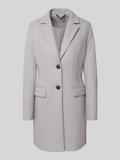 Christian Berg Woman Selection Mantel mit Reverskragen und Pattentaschen Hellgrau 2