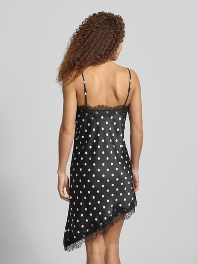 ONLY Tailliertes Satinkleid mit Spitze Modell 'BELLA' Black 5