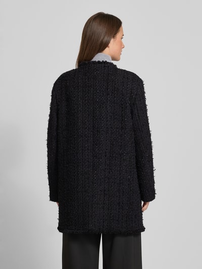 BOSS Regular fit lange blazer van katoenmix, model 'JOKILA' Zwart - 5