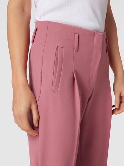 MORE & MORE Bundfaltenhose mit Leistentaschen Rosa 3