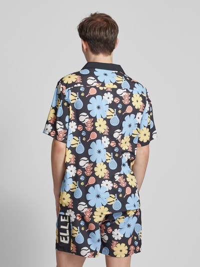 Ellesse Koszula casualowa o kroju regular fit z kwiatowym nadrukiem model ‘LUMI’ Błękitny 5