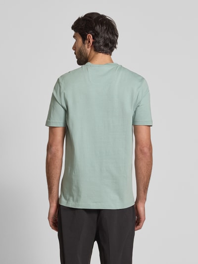 BOSS Green T-shirt met logoprint en ronde hals Mintgroen - 5