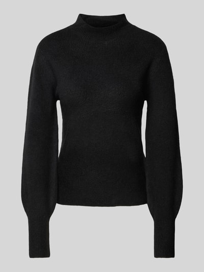 Vero Moda Regular Fit Strickpullover mit Ballonärmeln Modell 'PIPPA' Black 1