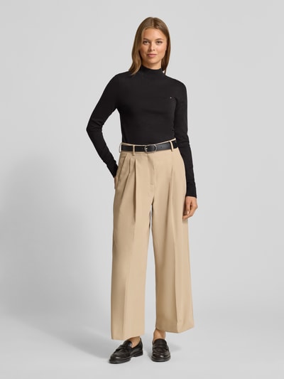 Tommy Hilfiger Sweter o kroju regular fit z mieszanki bawełny BLACK 1