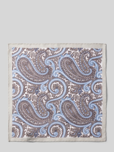 Verugia Leineneinstecktuch mit Paisley-Muster Sand 2