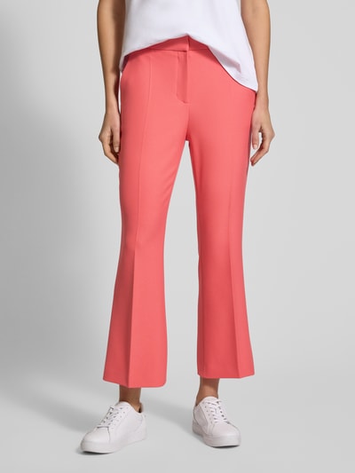 BOSS Spodnie materiałowe o kroju regular fit w kant model ‘Timasa’ Mocnoróżowy 4