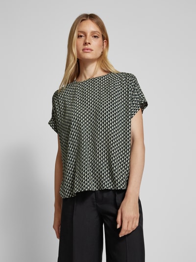 OPUS Blouse met ronde hals, model 'Femka' Mintgroen - 4