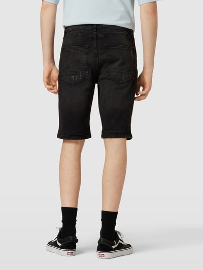 Redefined Rebel Korte jeans in 5-pocketmodel, model 'PORTO' Zwart - 5