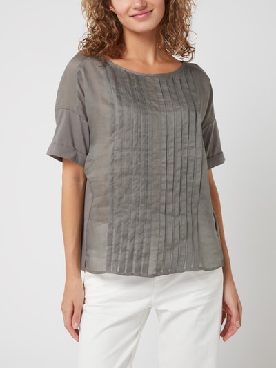 Luisa Cerano Blouse van ramee  Grafiet - 4