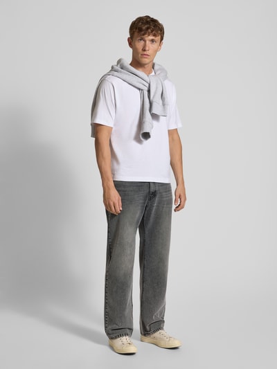 REVIEW Baggy Fit Jeans im 5-Pocket-Design Dunkelgrau 1